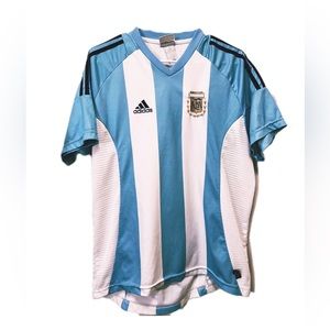 Old-school Argentina national soccer jersey